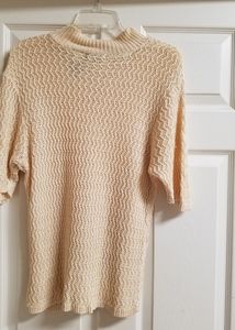 Liz Claiborne Women's  crochet sweater top